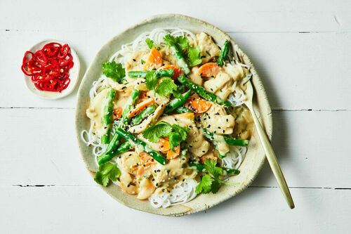 Coconut-Chicken Noodles
