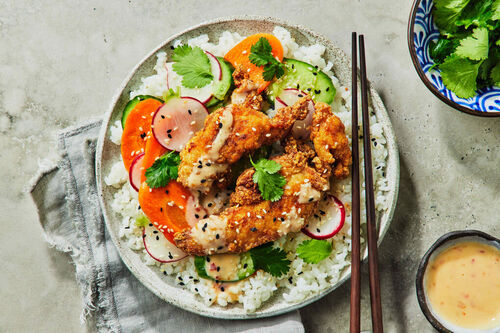 Japanese Fried Chicken and Rice