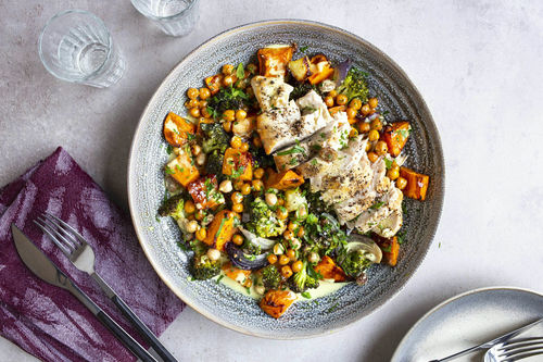 Süßkartoffelcurry mit Bio-Hähnchenfilet