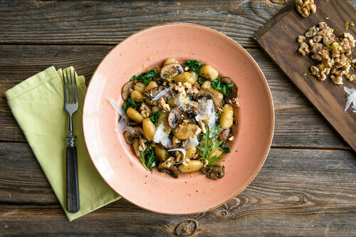 Gnocchi met tijmchampignons