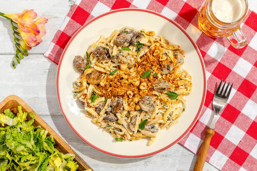 Spätzle met champignonsaus