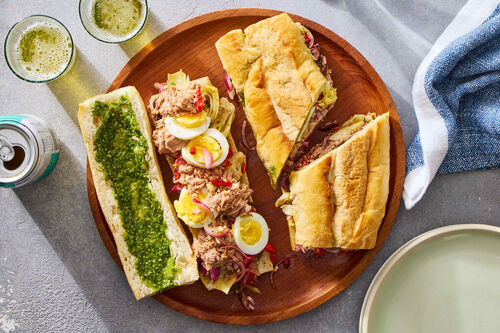 Pan Bagnat (Niçoise Tuna Sandwich)