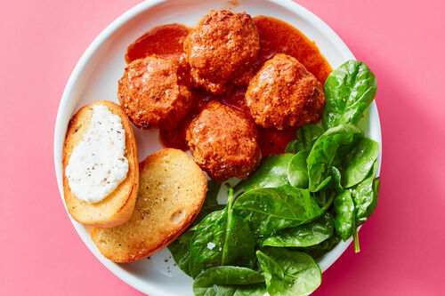 Saucy Beef & Ricotta Meatballs
