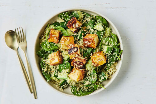 Mango Haloumi and Couscous Salad