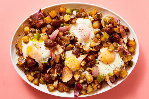 Sheet Pan Chorizo-Potato Hash