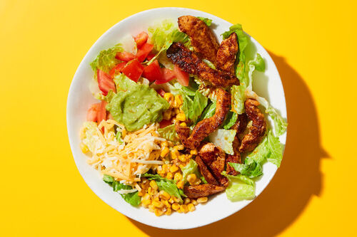 Chicken Taco Salad with Extra Chicken!