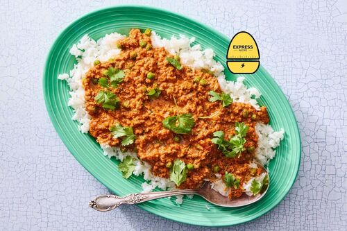 Express Recipe! Turkey Keema Matar