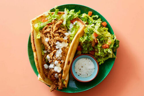 Greek-Inspired Chicken Gyro & Salad