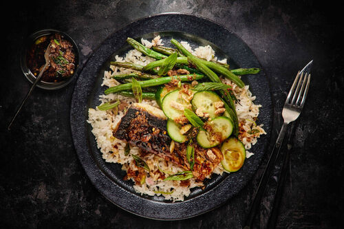 Fragrant Barramundi and Greens