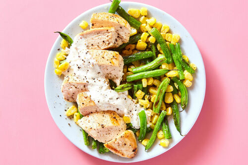 Low-Carb Chicken & Creamy Mustard Sauce