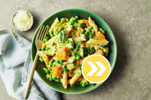 Easy Creamy Chicken and Pumpkin Penne