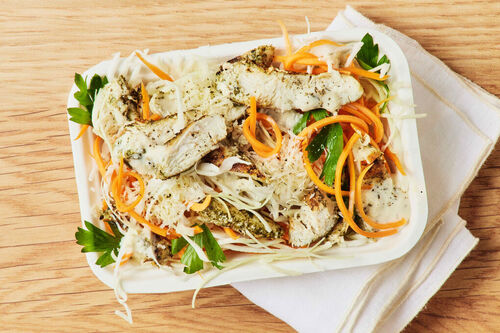 Lunch Calorie-Conscious Chicken Slaw