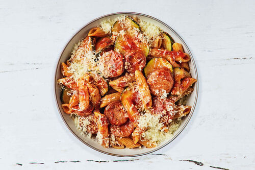 Saucy Chorizo and Tomato Pasta