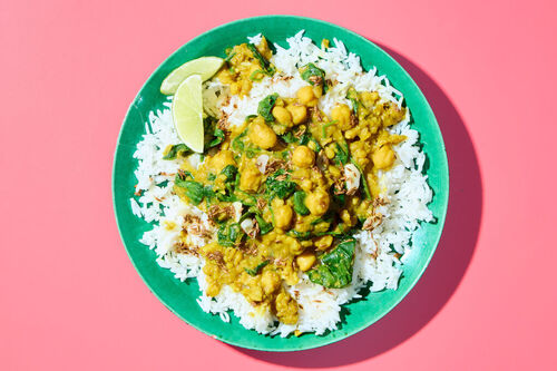 Chicken Chana Dal & Cumin-Garlic Butter