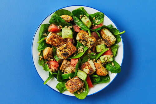 Calorie-Conscious Mediterranean Haloumi Salad