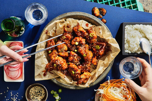 Seoul-Style Spicy Fried Chicken and Rice