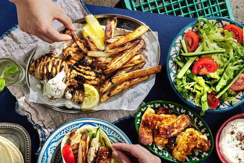 Istanbul-Style Chicken Shawarma Feast