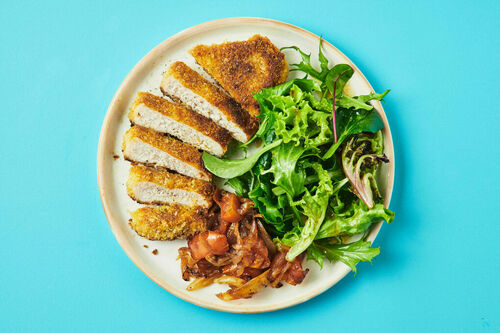Golden Crumbed Pork Steak