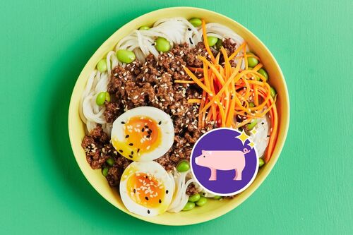 Balanced Asian Pork Noodle Bowl