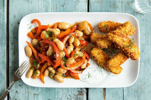 Crispy paneer-frietjes