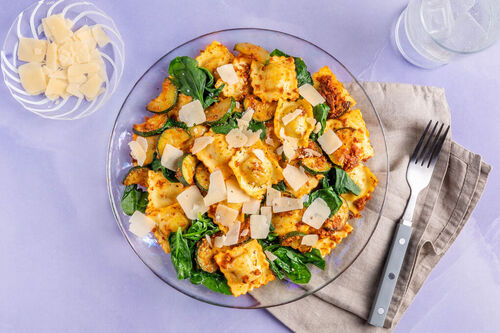 Tortelli met ricotta en spinazie