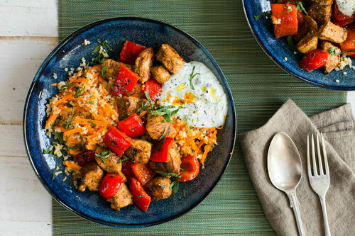 Bulgur met kip en paprika