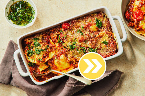 Four Cheese Ravioli Bake