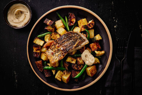 Crispy Australian Barramundi and Vegetables