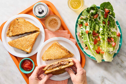 Classic Turkey Patty Melt on Sourdough