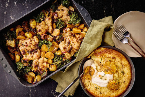 Roast Chicken, Fig and Potato