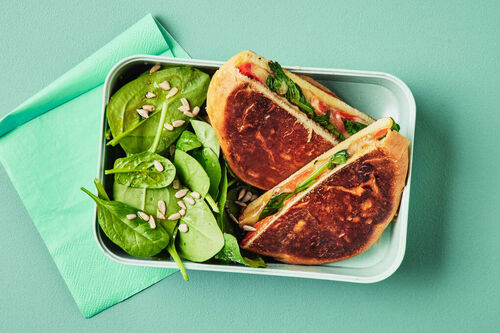 Lunch Smoky Capsicum and Cheese Panini