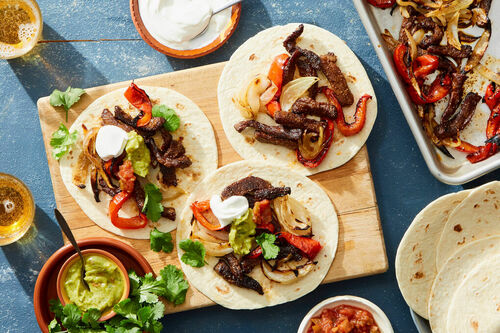 Sheet Pan Steak Fajitas