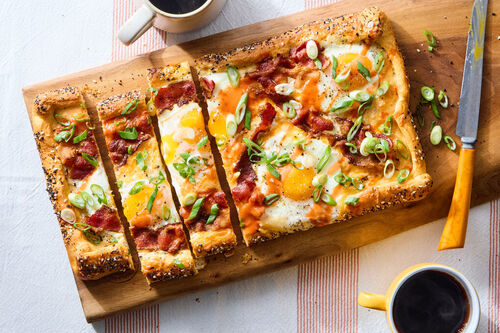 Everything Bagel Breakfast Tart with Bacon
