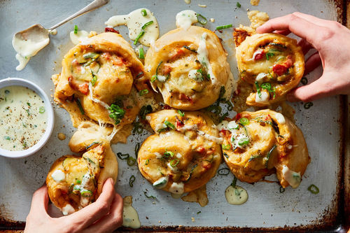 Roasted Veggie Pinwheels