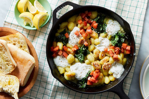 One-Pot Crispy Gnocchi Florentine