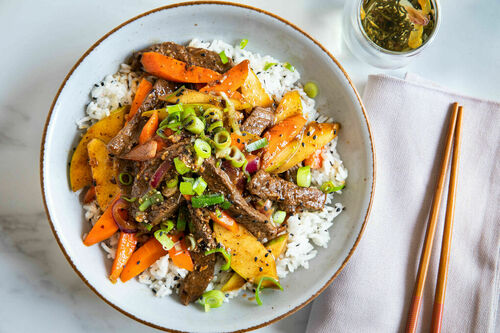 Bulgogi met bio-rundvlees en jasmijnrijst