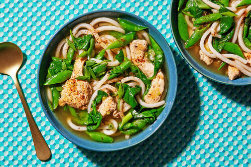 Fast! Chicken & Udon Noodle Soup