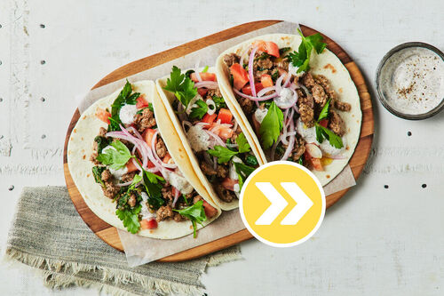 Lamb, Feta and Spinach 'Kebabs'