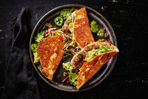 Ultimate Crispy Beef and Cheese Tacos