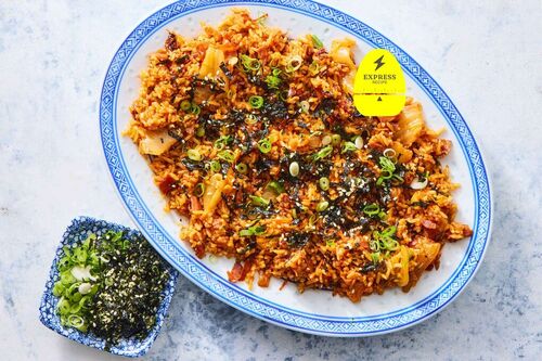 Express Recipe! Bacon & Kimchi Fried Rice