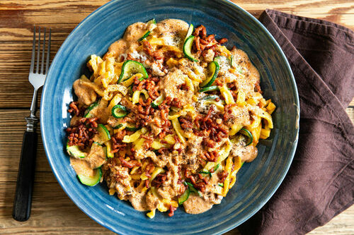 Spätzlepfanne mit Rinderhack