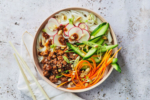 Hoisin Lamb Noodle Bowl