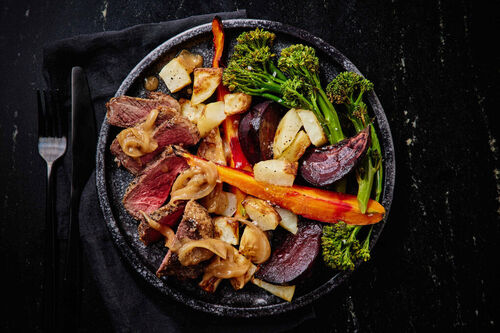 Roast Pepper and Garlic Beef Rump