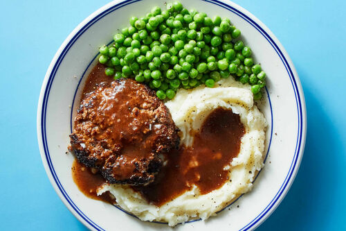 Salisbury Steak & Buttery Peas