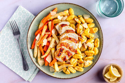 Bio-Hähnchenfilet auf Rosmarin-Gnocchi