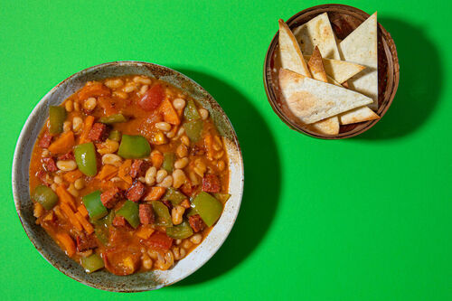 Chorizo-Chili mit weißen Bohnen