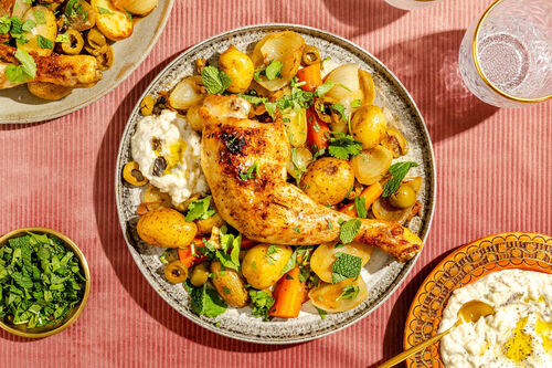 Hähnchen-Gemüse-Tajine aus dem Ofen