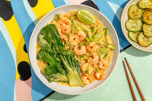 Malaysische Garnelen-Curry-Suppe