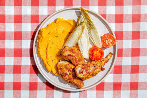 Hähnchen mit Parmesankruste