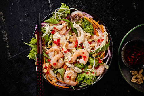 Luscious Prawn and Chicken Bowl